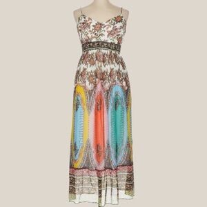 Anthropologie Multicolor Bohemian Maxi Dress